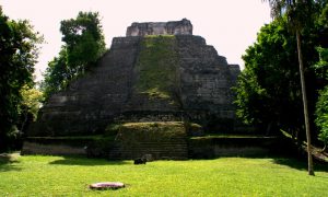 Yax-Ha Top level of the main pyramid
