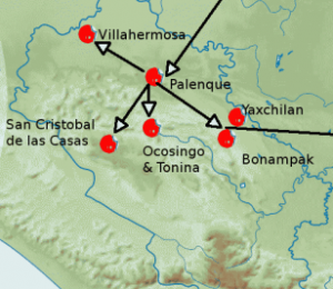 Getting Around Chiapas - Map