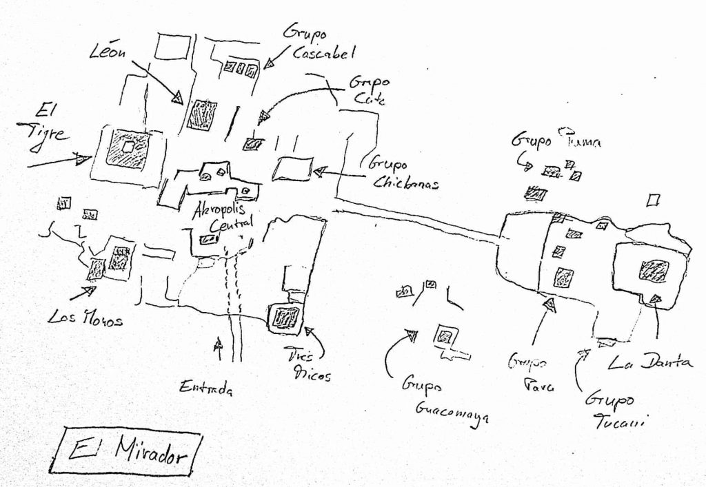Karte El Mirador