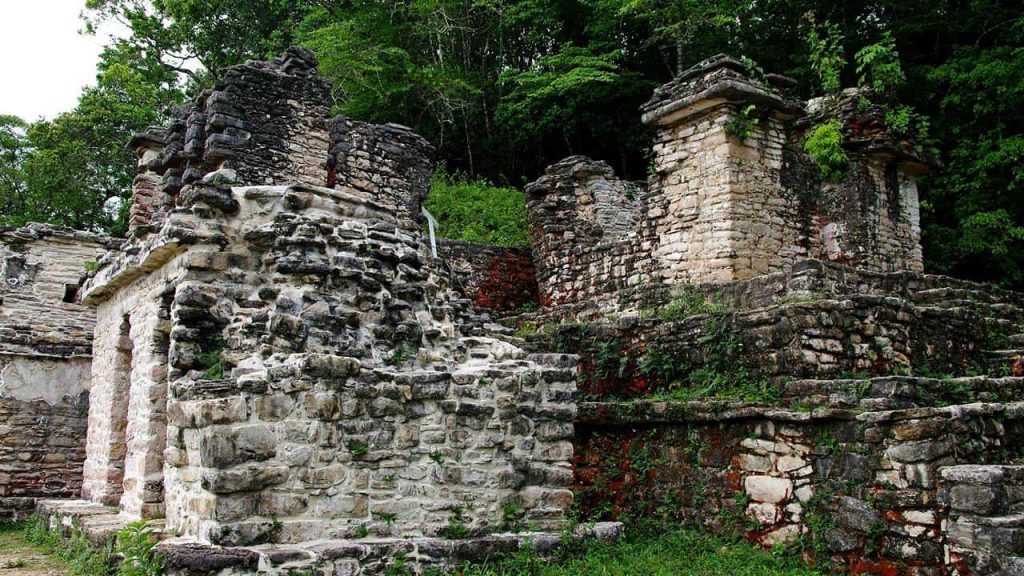 Tempelgebäude in Bonampak