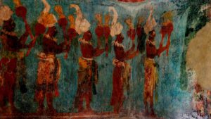 Wandmalerei in Bonampak