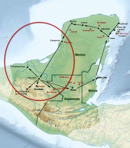 The top Maya Sites in Campeche and Chiapas