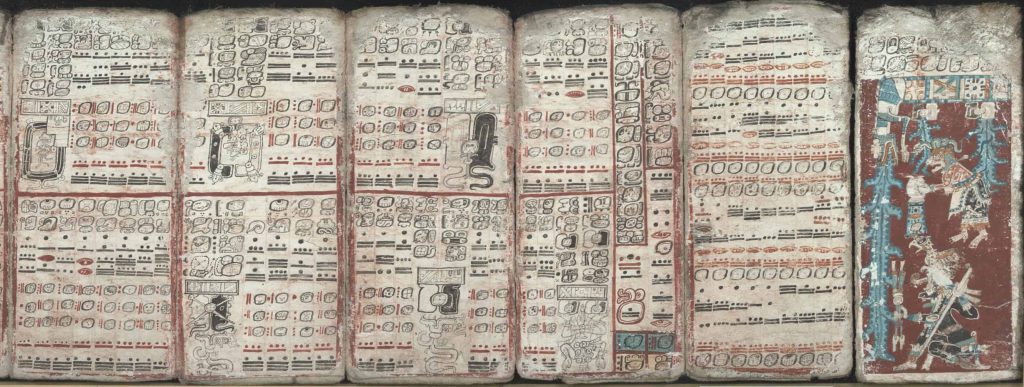 Part of the Dresden Codex - Pages 58 - 62