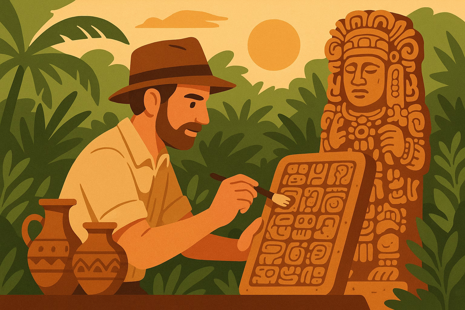 Maya-Archaeologist-at-work